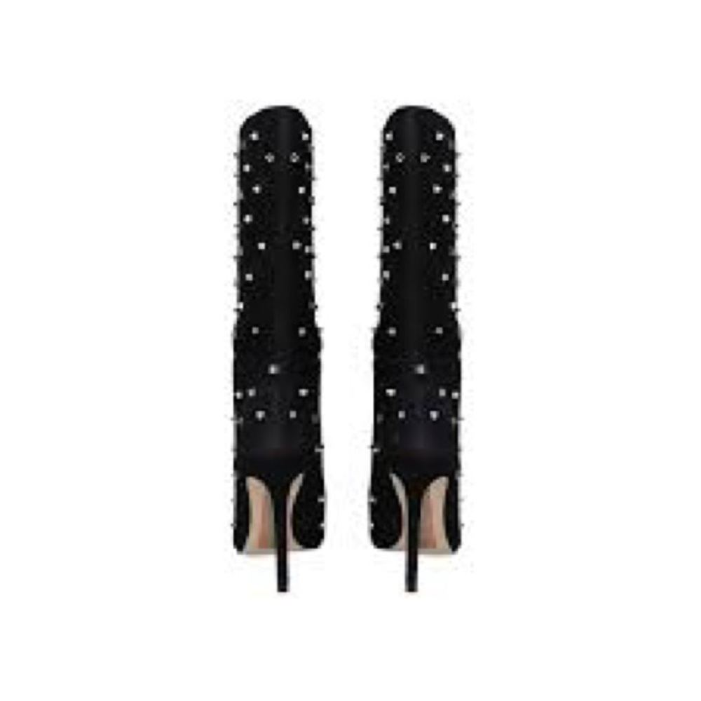 Sam Edelman Waylyn Studded Suede Stiletto Boots - Picture 3 of 3